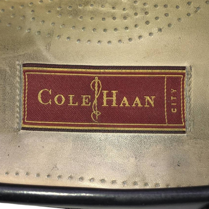 Cole Haan quilted monk strap shoes for men, size 10.6 inches (approx.) /saa016053 Men's 27.0cm unclear black type Vintage Second Hand