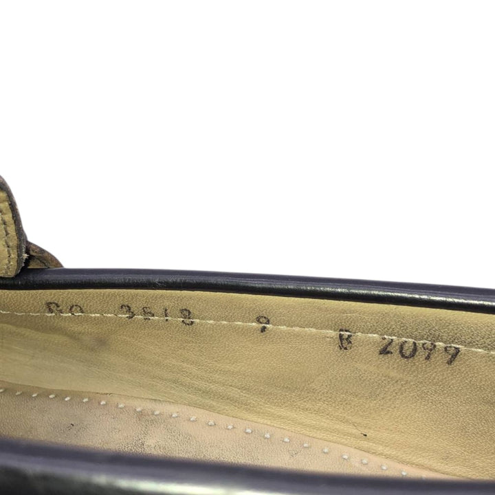 Cole Haan quilted monk strap shoes for men, size 10.6 inches (approx.) /saa016053 Men's 27.0cm unclear black type Vintage Second Hand