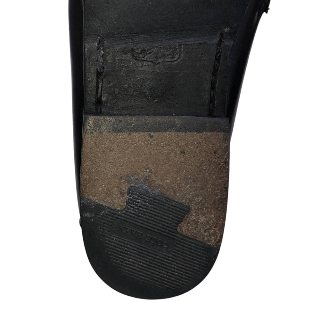 Cole Haan quilted monk strap shoes for men, size 10.6 inches (approx.) /saa016053 Men's 27.0cm unclear black type Vintage Second Hand