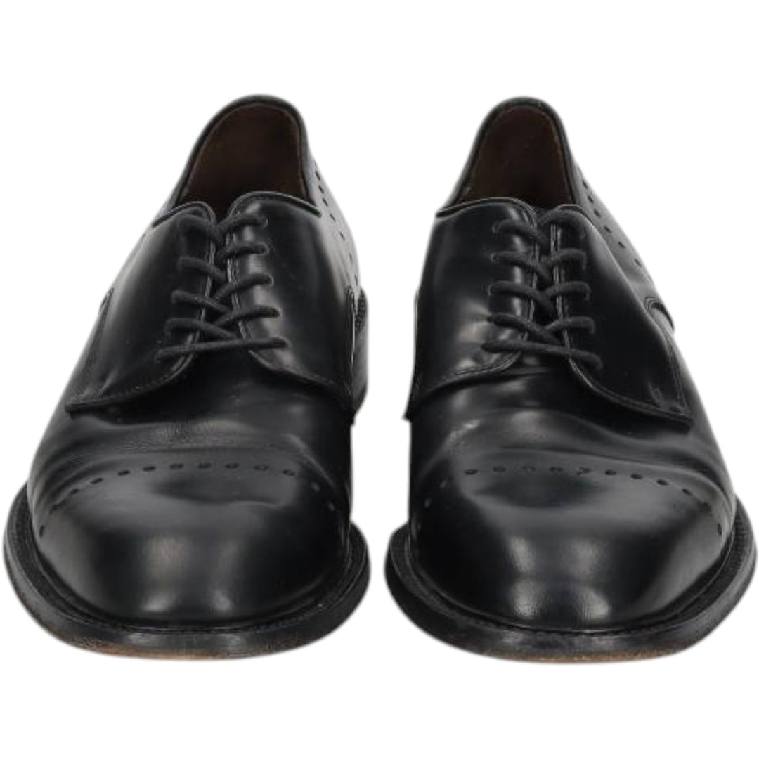 CABLE AND Co. Imitation Cap-Toe Leather Shoes, Made in Italy, Size 10 1/2 Men's 29.0cm genuine leather black type Vintage Second Hand