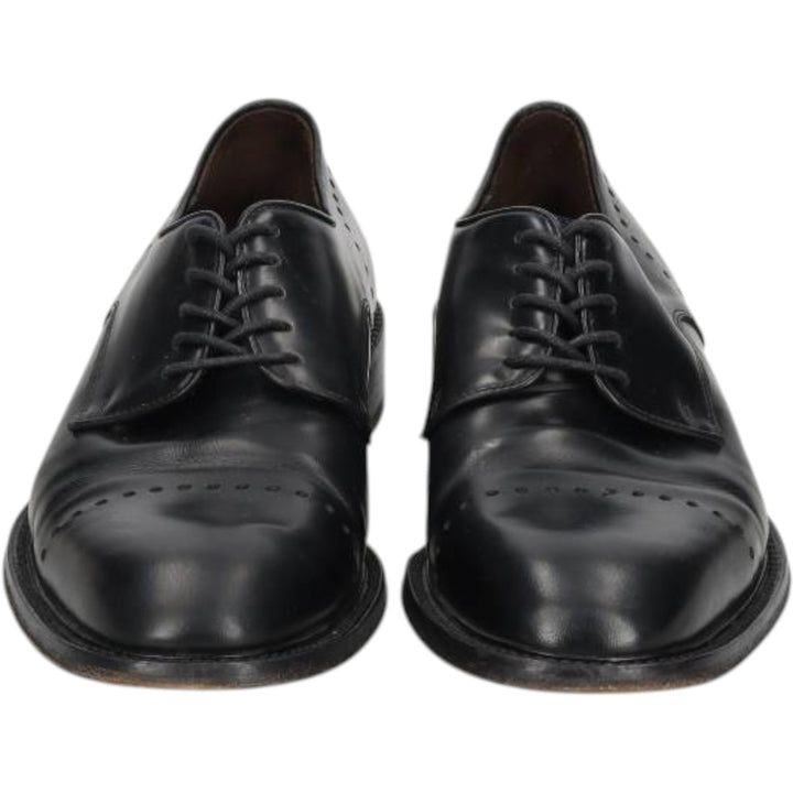 CABLE AND Co. Imitation Cap-Toe Leather Shoes, Made in Italy, Size 10 1/2 Men's 29.0cm genuine leather black type Vintage Second Hand