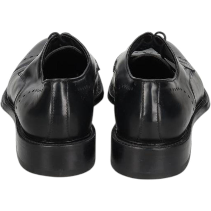 CABLE AND Co. Imitation Cap-Toe Leather Shoes, Made in Italy, Size 10 1/2 Men's 29.0cm genuine leather black type Vintage Second Hand