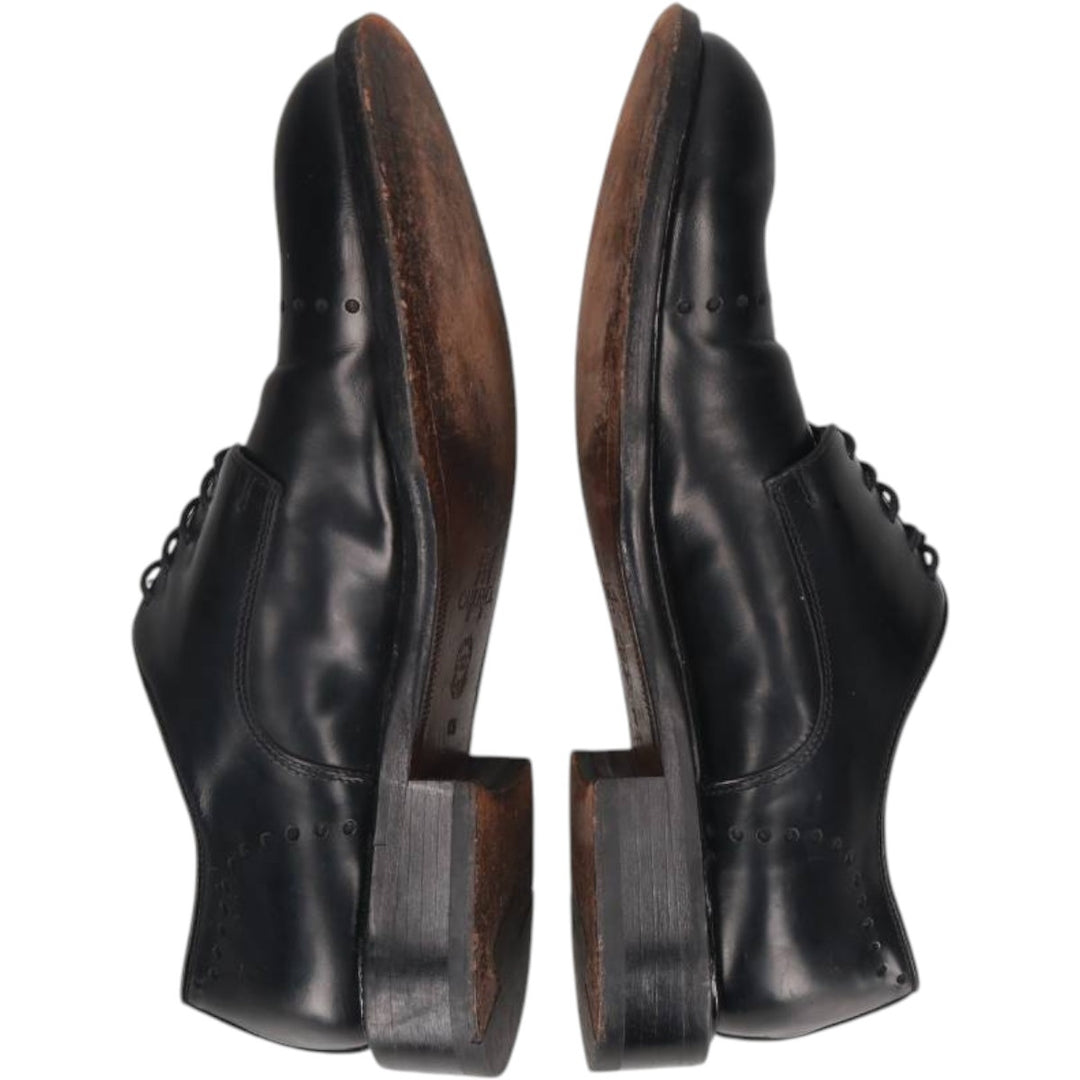 CABLE AND Co. Imitation Cap-Toe Leather Shoes, Made in Italy, Size 10 1/2 Men's 29.0cm genuine leather black type Vintage Second Hand