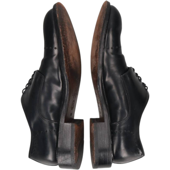 CABLE AND Co. Imitation Cap-Toe Leather Shoes, Made in Italy, Size 10 1/2 Men's 29.0cm genuine leather black type Vintage Second Hand