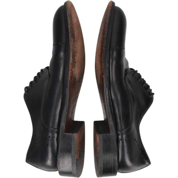 CABLE AND Co. Imitation Cap-Toe Leather Shoes, Made in Italy, Size 10 1/2 Men's 29.0cm genuine leather black type Vintage Second Hand