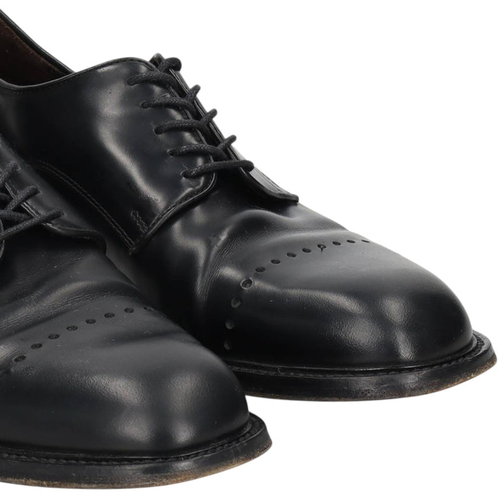 CABLE AND Co. Imitation Cap-Toe Leather Shoes, Made in Italy, Size 10 1/2 Men's 29.0cm genuine leather black type Vintage Second Hand