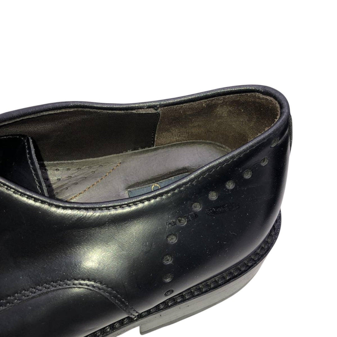 CABLE AND Co. Imitation Cap-Toe Leather Shoes, Made in Italy, Size 10 1/2 Men's 29.0cm genuine leather black type Vintage Second Hand