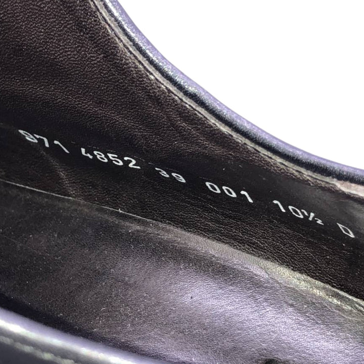 CABLE AND Co. Imitation Cap-Toe Leather Shoes, Made in Italy, Size 10 1/2 Men's 29.0cm genuine leather black type Vintage Second Hand
