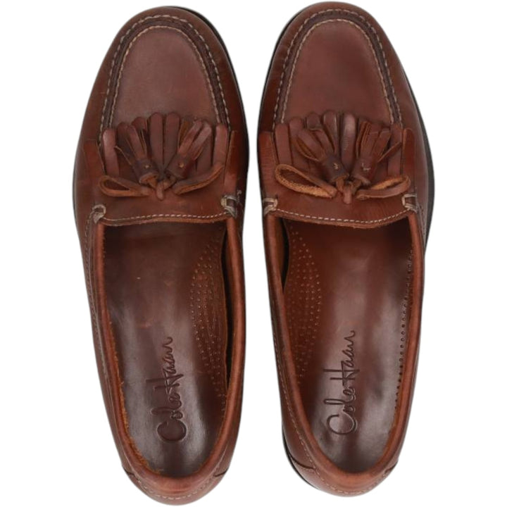 Cole Haan quilted tassel loafers, men's size 10.8" (approx.) /saa016055 Men's 27.5cm unclear brown type Vintage Second Hand
