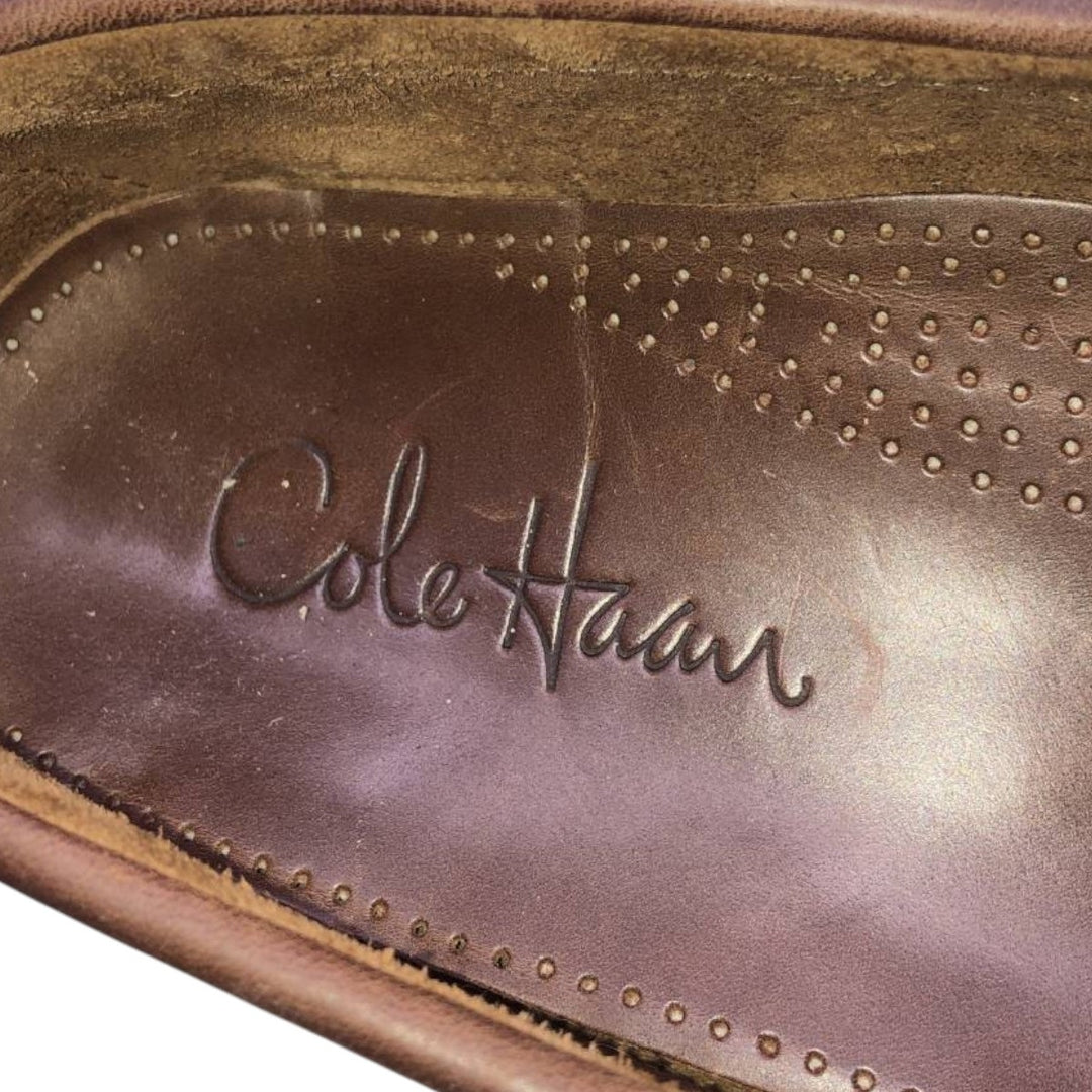 Cole Haan quilted tassel loafers, men's size 10.8" (approx.) /saa016055 Men's 27.5cm unclear brown type Vintage Second Hand