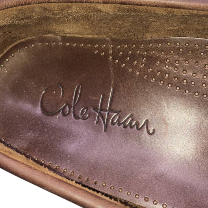 Cole Haan quilted tassel loafers, men's size 10.8" (approx.) /saa016055 Men's 27.5cm unclear brown type Vintage Second Hand