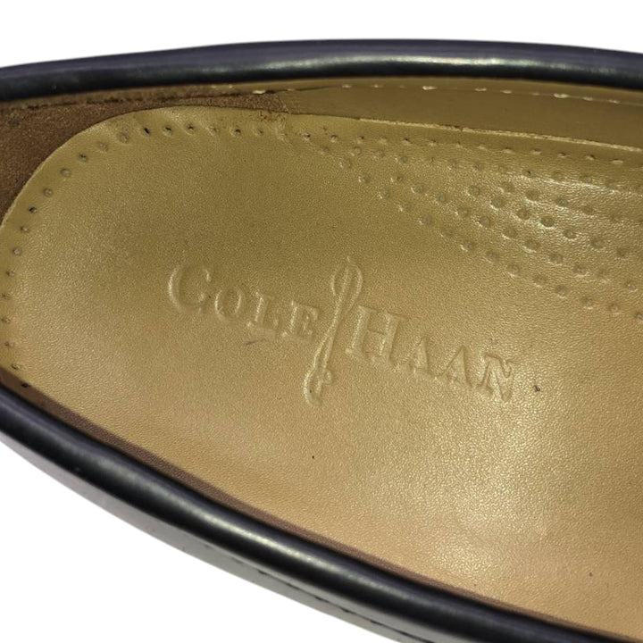 Cole Haan tassel loafers Men's 27.5cm unclear black type Vintage Second Hand