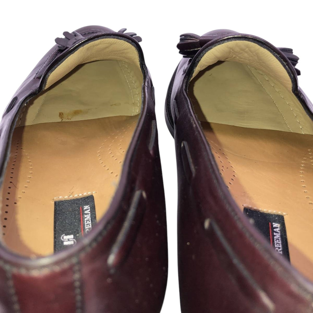 Hickey Freeman Tassel Loafers, Size 9 1/2 D Men's 27.5cm unclear brown type Vintage Second Hand