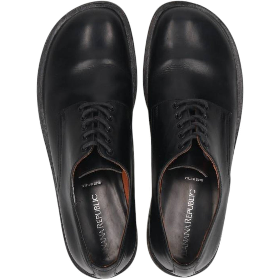 Banana Republic plain toe shoes, made in Italy. Men's 25.5cm unclear black type Vintage Second Hand