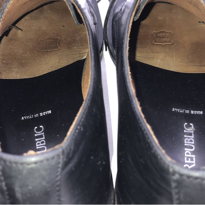 Banana Republic plain toe shoes, made in Italy. Men's 25.5cm unclear black type Vintage Second Hand