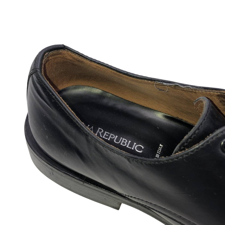 Banana Republic plain toe shoes, made in Italy. Men's 25.5cm unclear black type Vintage Second Hand