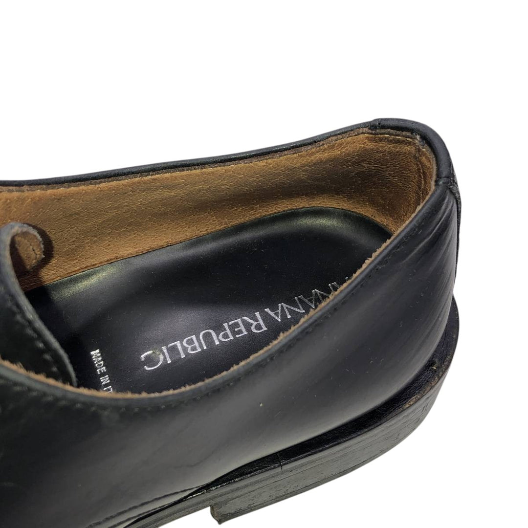 Banana Republic plain toe shoes, made in Italy. Men's 25.5cm unclear black type Vintage Second Hand