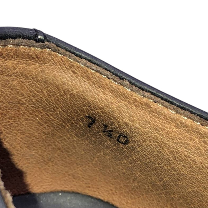 Banana Republic plain toe shoes, made in Italy. Men's 25.5cm unclear black type Vintage Second Hand