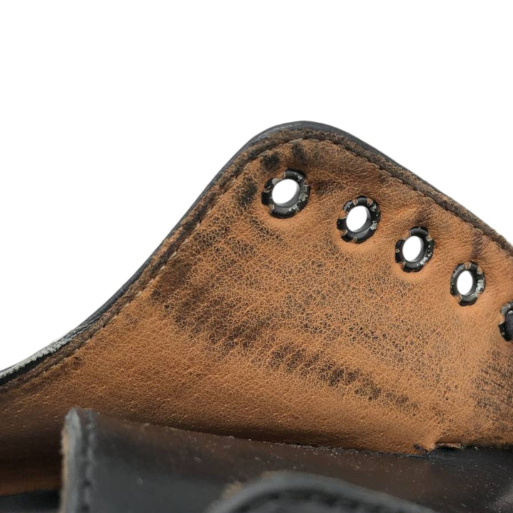 Banana Republic plain toe shoes, made in Italy. Men's 25.5cm unclear black type Vintage Second Hand