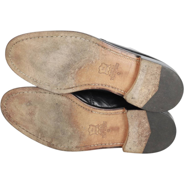 Vito Rufolo U-tip shoes, made in Italy, size 9 Men's 27.0cm genuine leather black type Vintage Second Hand