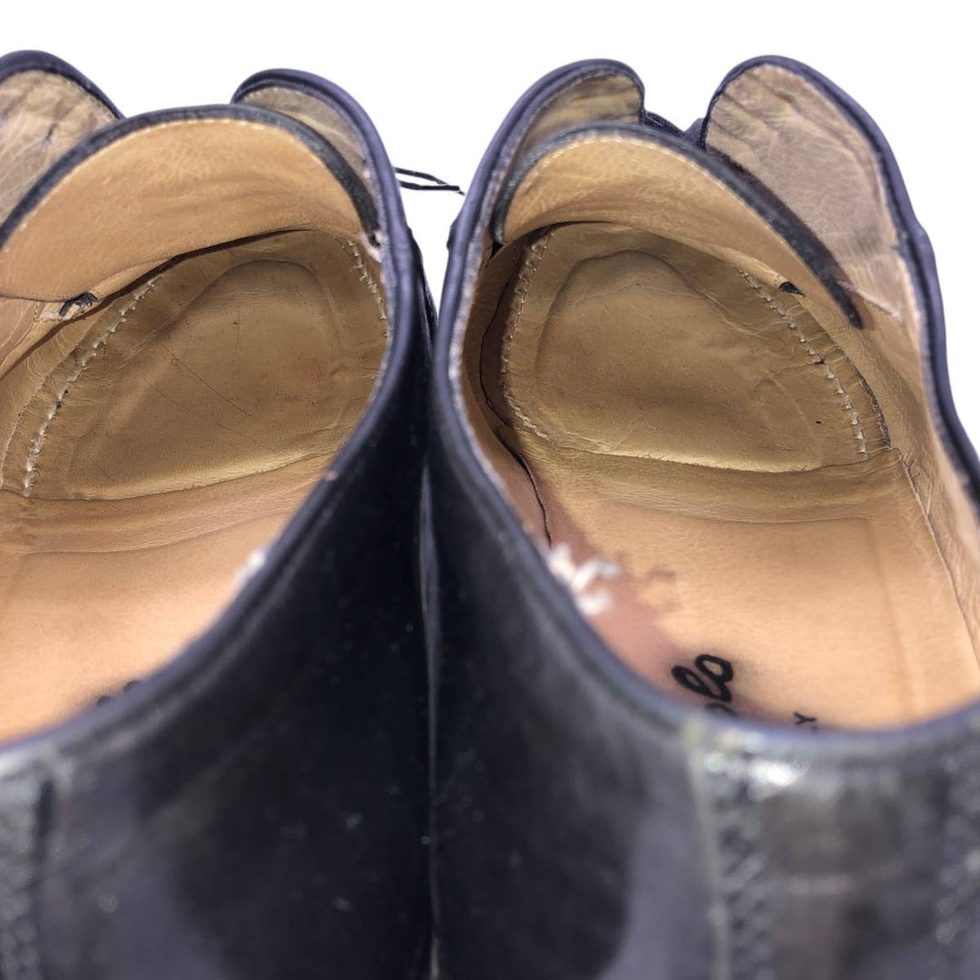 Vito Rufolo U-tip shoes, made in Italy, size 9 Men's 27.0cm genuine leather black type Vintage Second Hand
