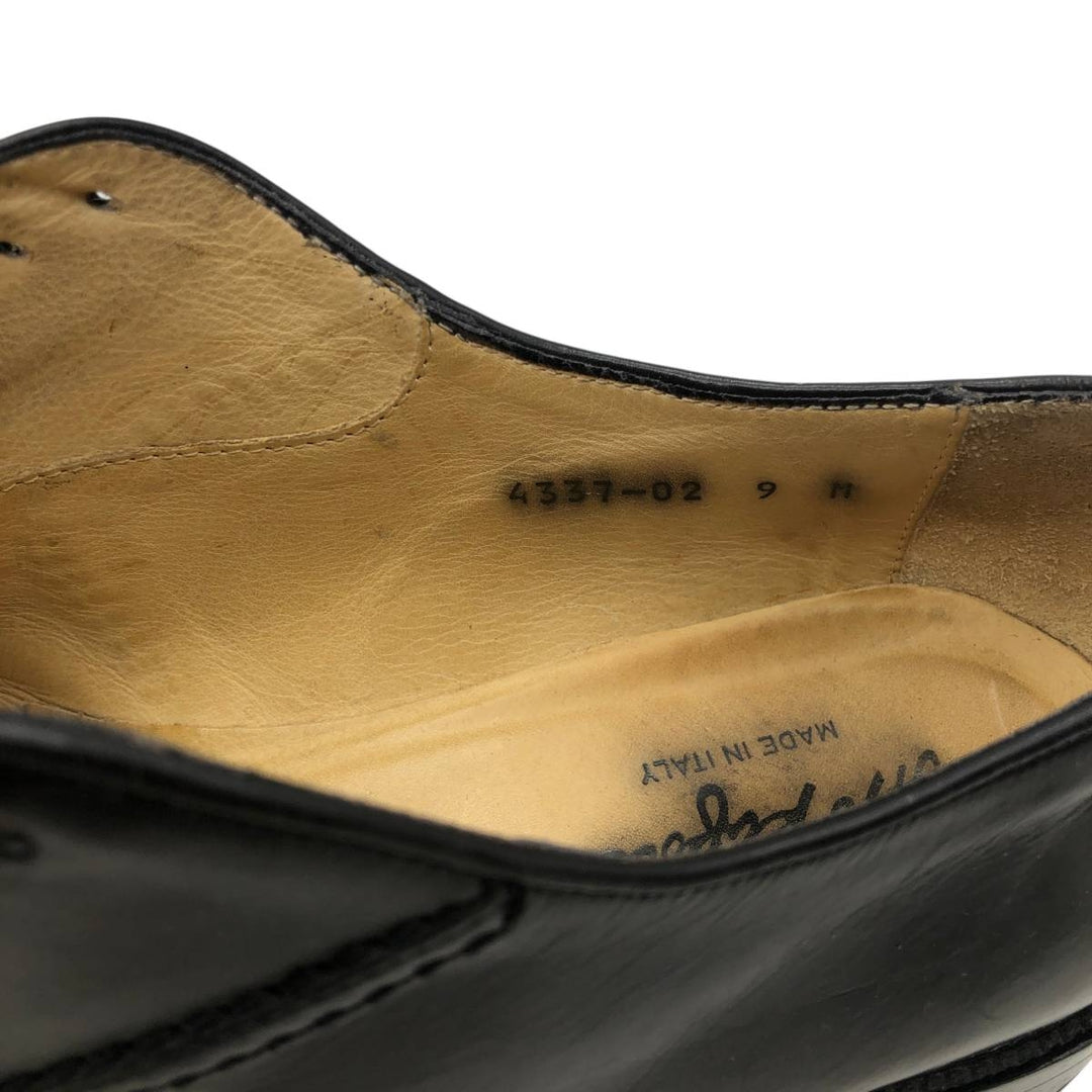 Vito Rufolo U-tip shoes, made in Italy, size 9 Men's 27.0cm genuine leather black type Vintage Second Hand