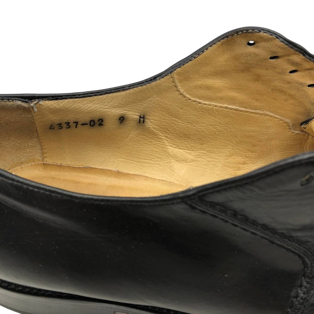Vito Rufolo U-tip shoes, made in Italy, size 9 Men's 27.0cm genuine leather black type Vintage Second Hand