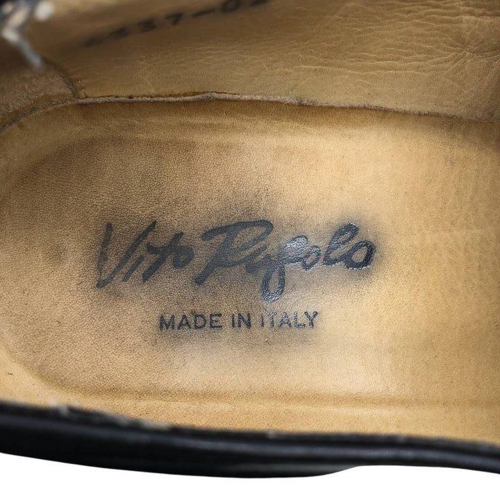 Vito Rufolo U-tip shoes, made in Italy, size 9 Men's 27.0cm genuine leather black type Vintage Second Hand