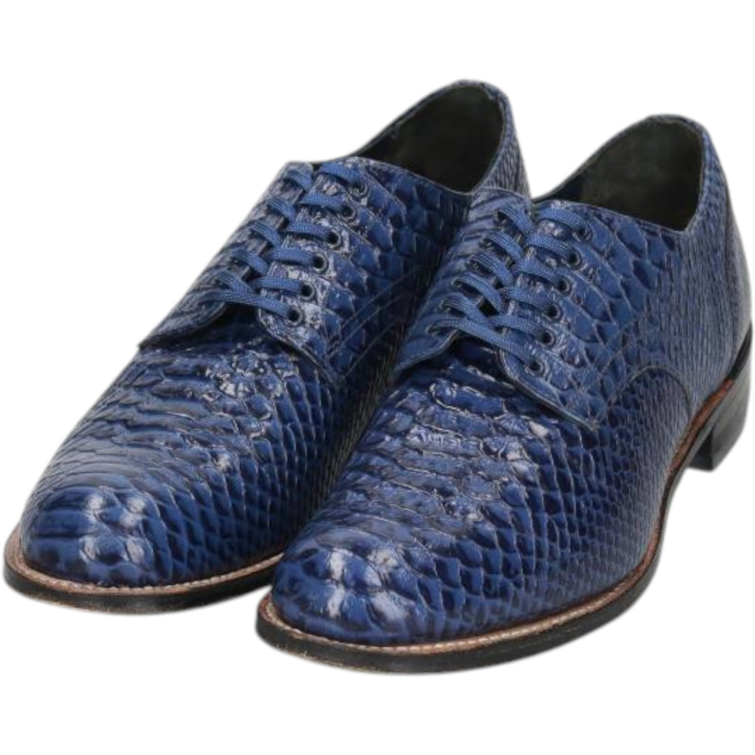 Stacy Adams plain toe shoes Men's 27.0cm genuine leather blue type Vintage Second Hand