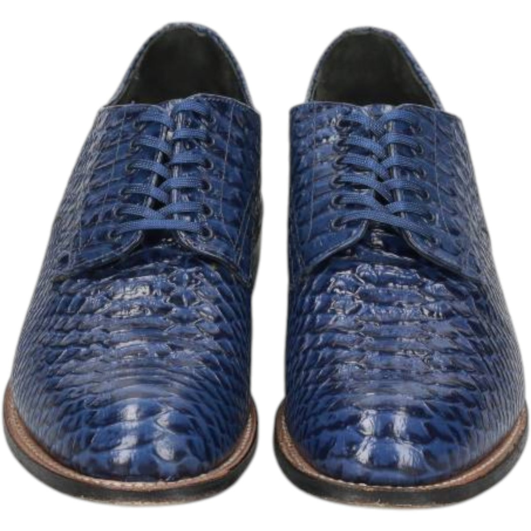 Stacy Adams plain toe shoes Men's 27.0cm genuine leather blue type Vintage Second Hand