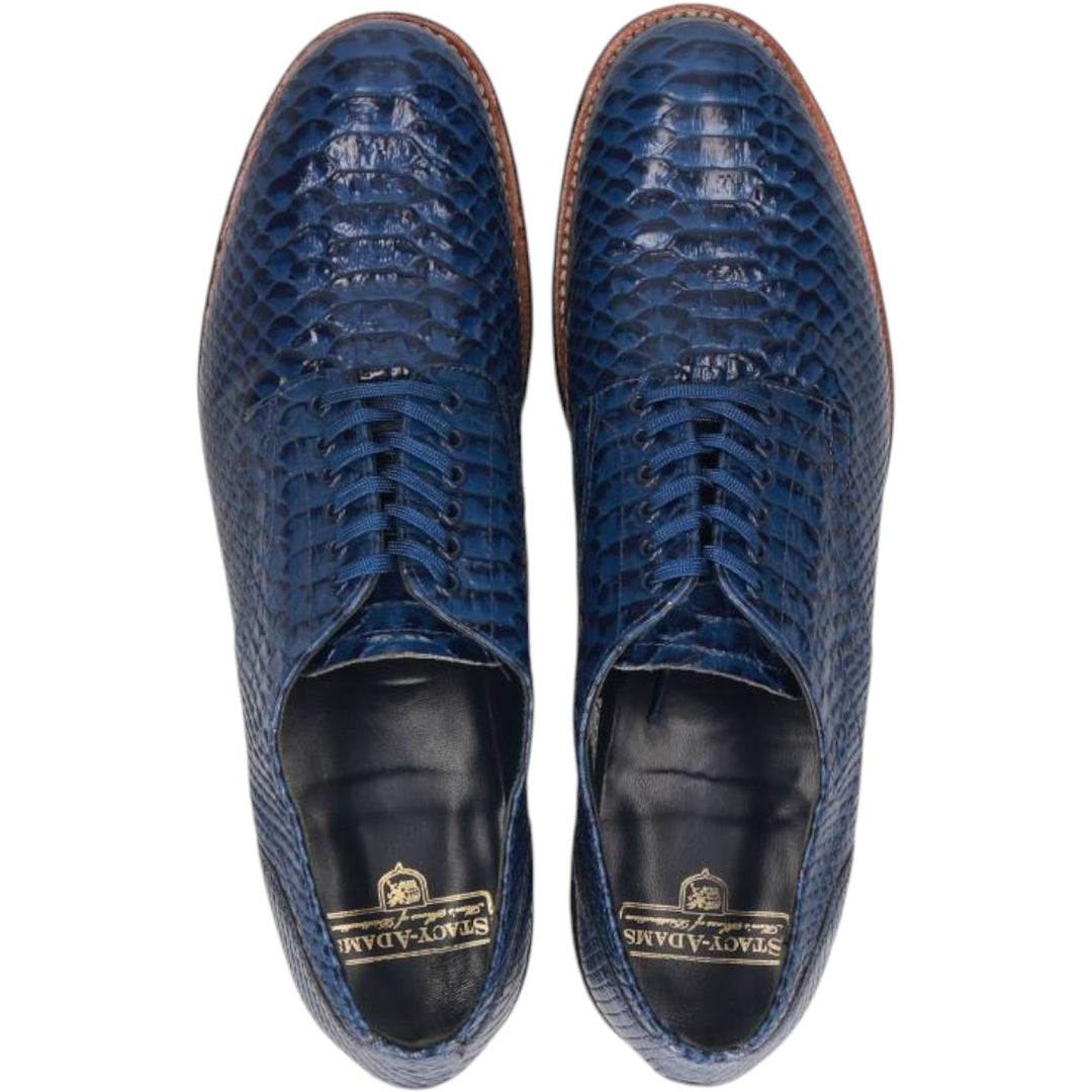 Stacy Adams plain toe shoes Men's 27.0cm genuine leather blue type Vintage Second Hand
