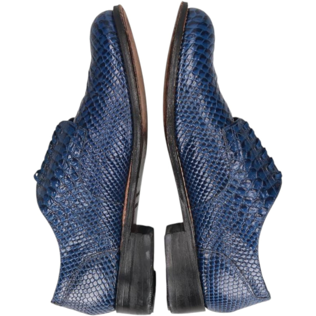 Stacy Adams plain toe shoes Men's 27.0cm genuine leather blue type Vintage Second Hand