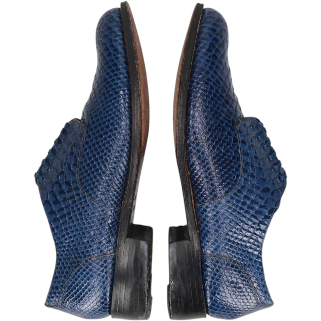 Stacy Adams plain toe shoes Men's 27.0cm genuine leather blue type Vintage Second Hand
