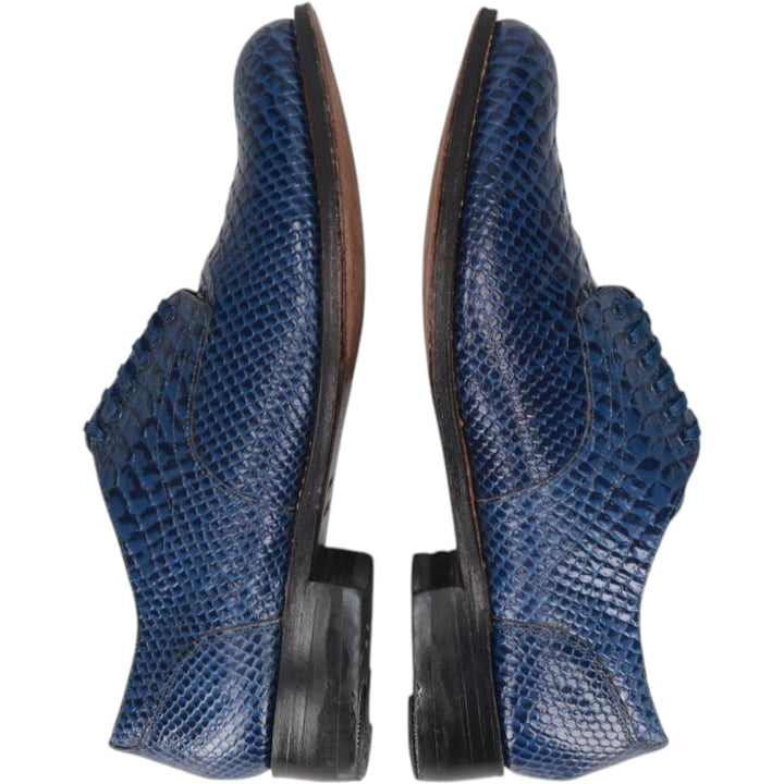 Stacy Adams plain toe shoes Men's 27.0cm genuine leather blue type Vintage Second Hand