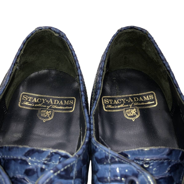 Stacy Adams plain toe shoes Men's 27.0cm genuine leather blue type Vintage Second Hand