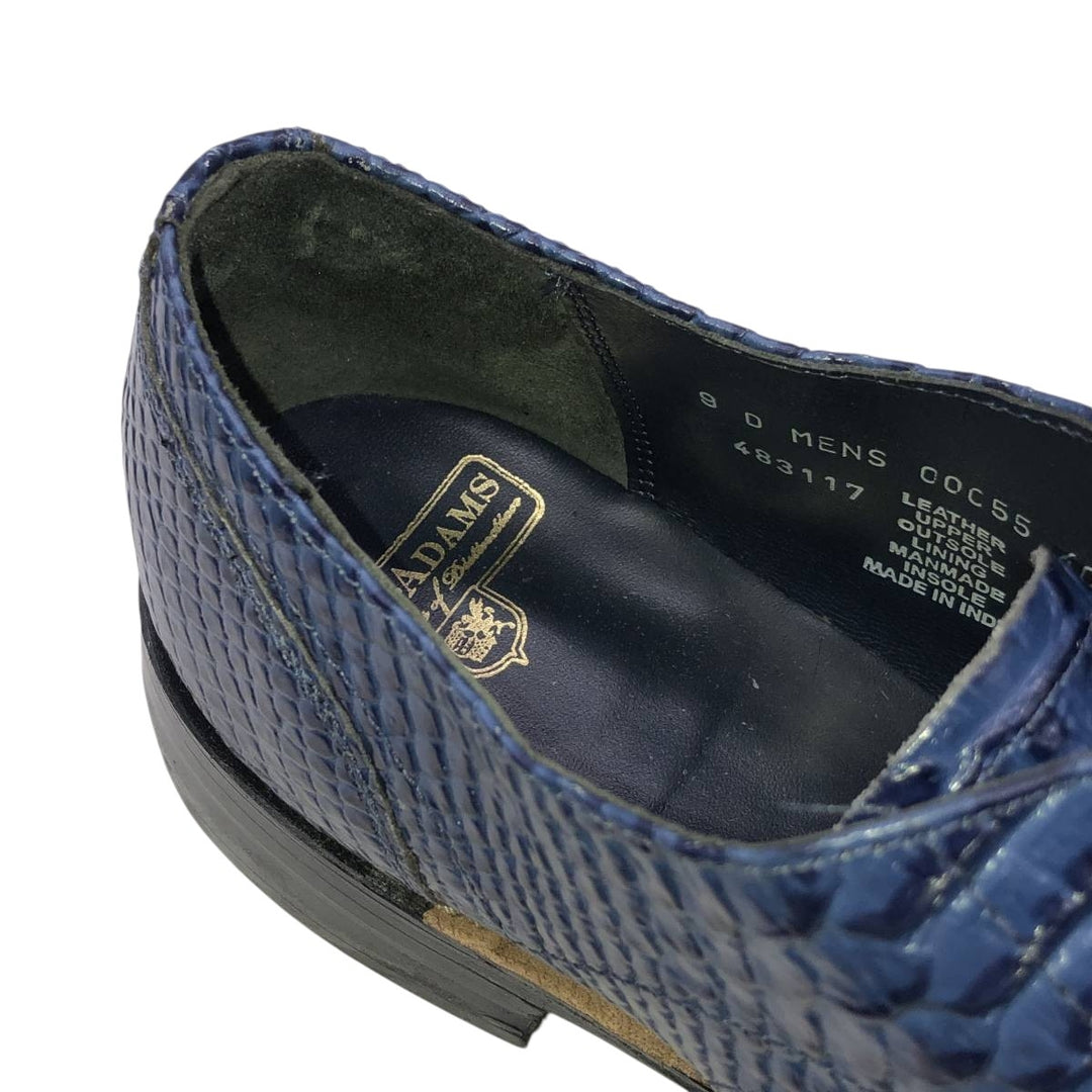 Stacy Adams plain toe shoes Men's 27.0cm genuine leather blue type Vintage Second Hand
