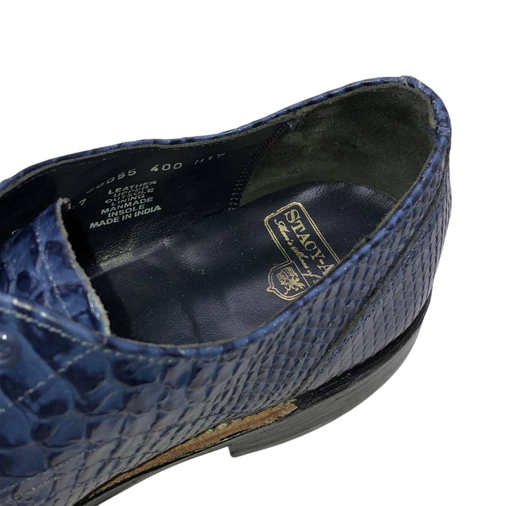 Stacy Adams plain toe shoes Men's 27.0cm genuine leather blue type Vintage Second Hand