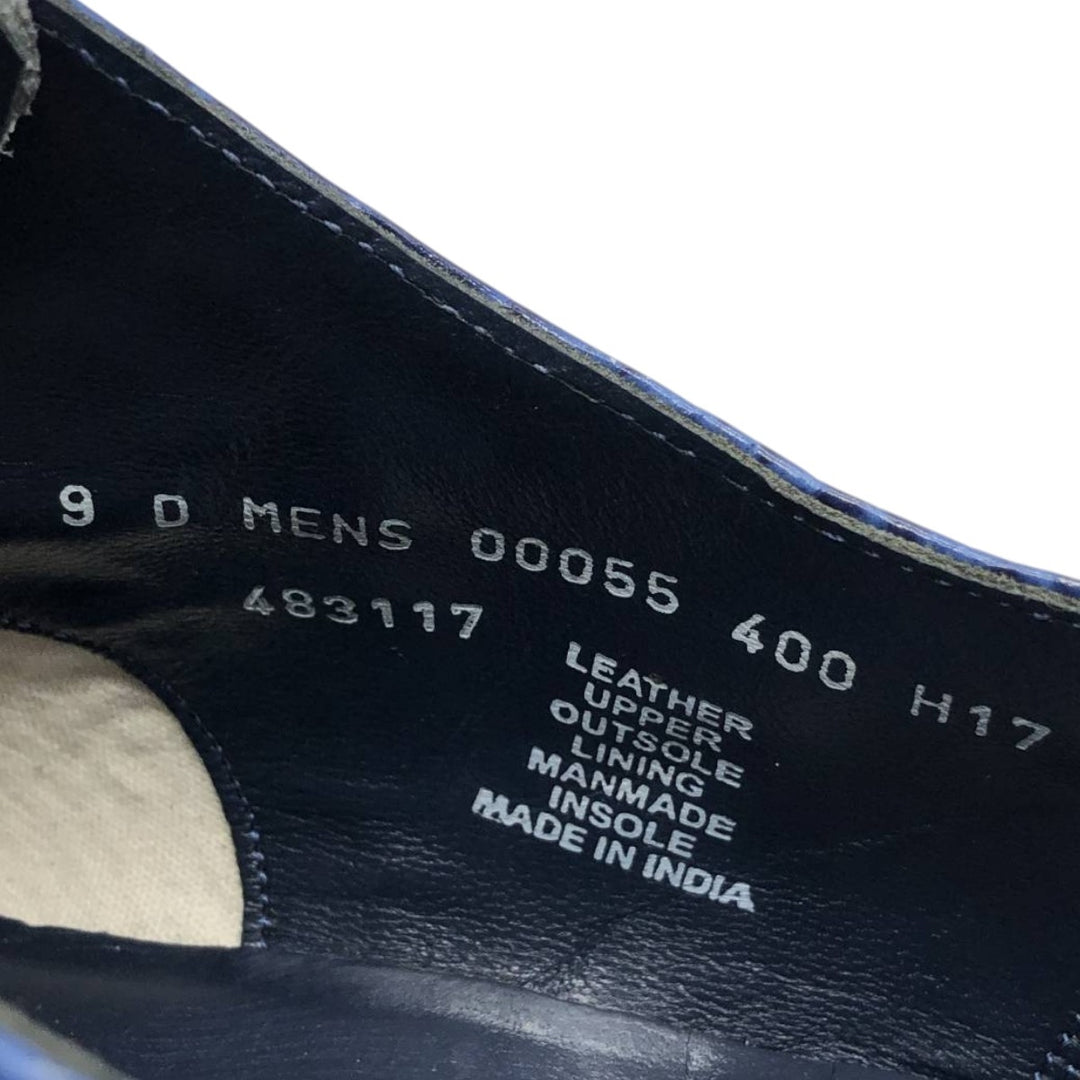 Stacy Adams plain toe shoes Men's 27.0cm genuine leather blue type Vintage Second Hand