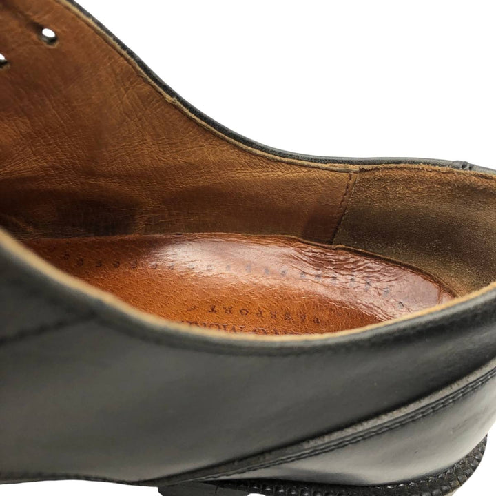 Johnston & Murphy Passport Two-Tone U-Tip Shoes, Made in Italy, Size 9 M Men's 27.0cm genuine leather black type Vintage Second Hand