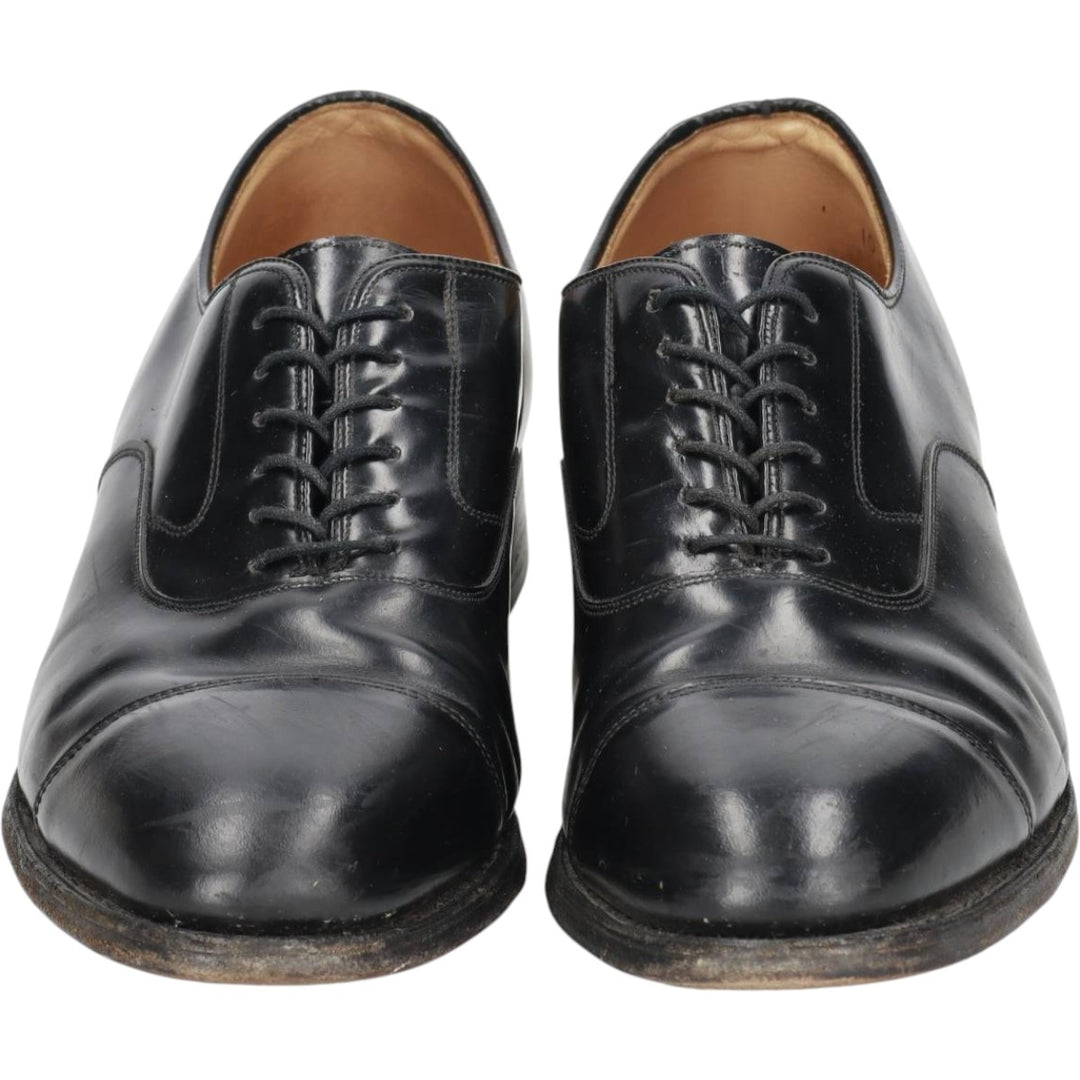 Johnston and Murphy OPTIMA Straight Tip Shoes, Made in USA, Size 10D Men's 28.0cm unclear black type Vintage Second Hand