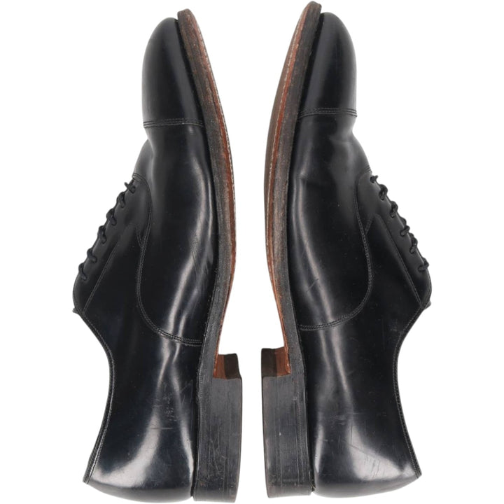 Johnston and Murphy OPTIMA Straight Tip Shoes, Made in USA, Size 10D Men's 28.0cm unclear black type Vintage Second Hand