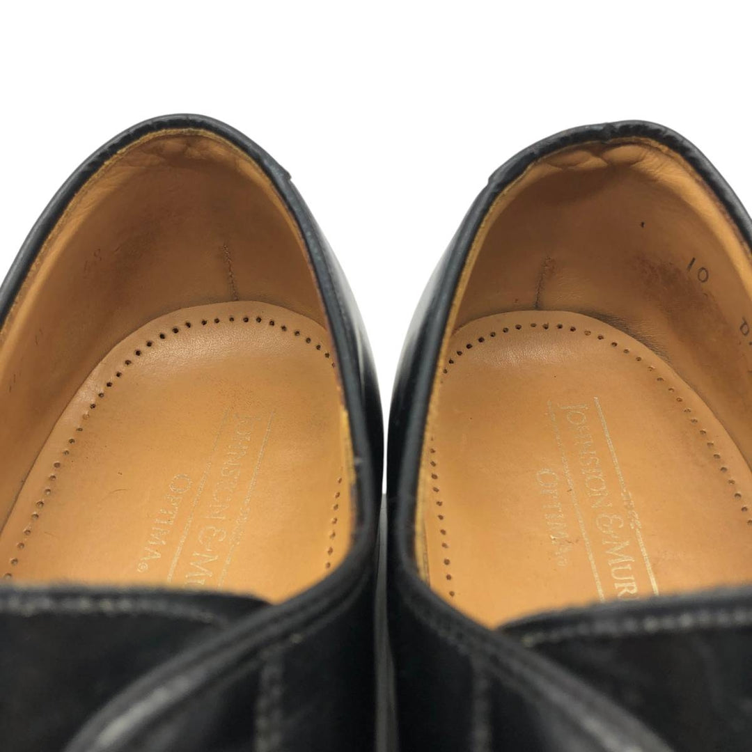 Johnston and Murphy OPTIMA Straight Tip Shoes, Made in USA, Size 10D Men's 28.0cm unclear black type Vintage Second Hand