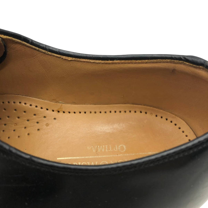 Johnston and Murphy OPTIMA Straight Tip Shoes, Made in USA, Size 10D Men's 28.0cm unclear black type Vintage Second Hand