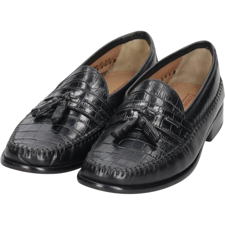 Florsheim tassel loafers, size 9D Men's 27.0cm genuine leather black type Vintage Second Hand