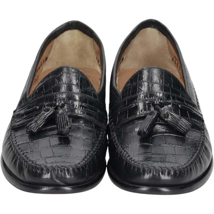 Florsheim tassel loafers, size 9D Men's 27.0cm genuine leather black type Vintage Second Hand