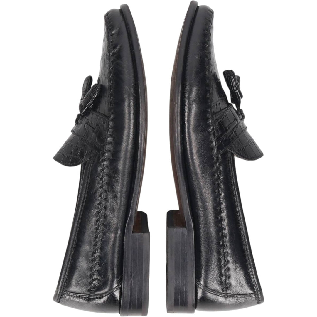 Florsheim tassel loafers, size 9D Men's 27.0cm genuine leather black type Vintage Second Hand