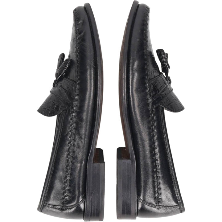 Florsheim tassel loafers, size 9D Men's 27.0cm genuine leather black type Vintage Second Hand