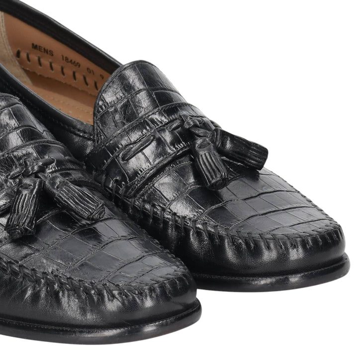 Florsheim tassel loafers, size 9D Men's 27.0cm genuine leather black type Vintage Second Hand