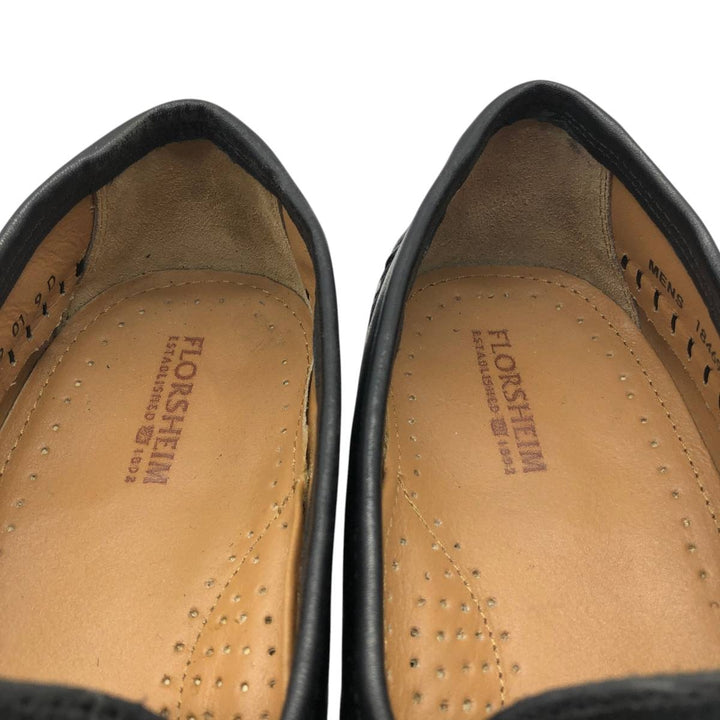 Florsheim tassel loafers, size 9D Men's 27.0cm genuine leather black type Vintage Second Hand