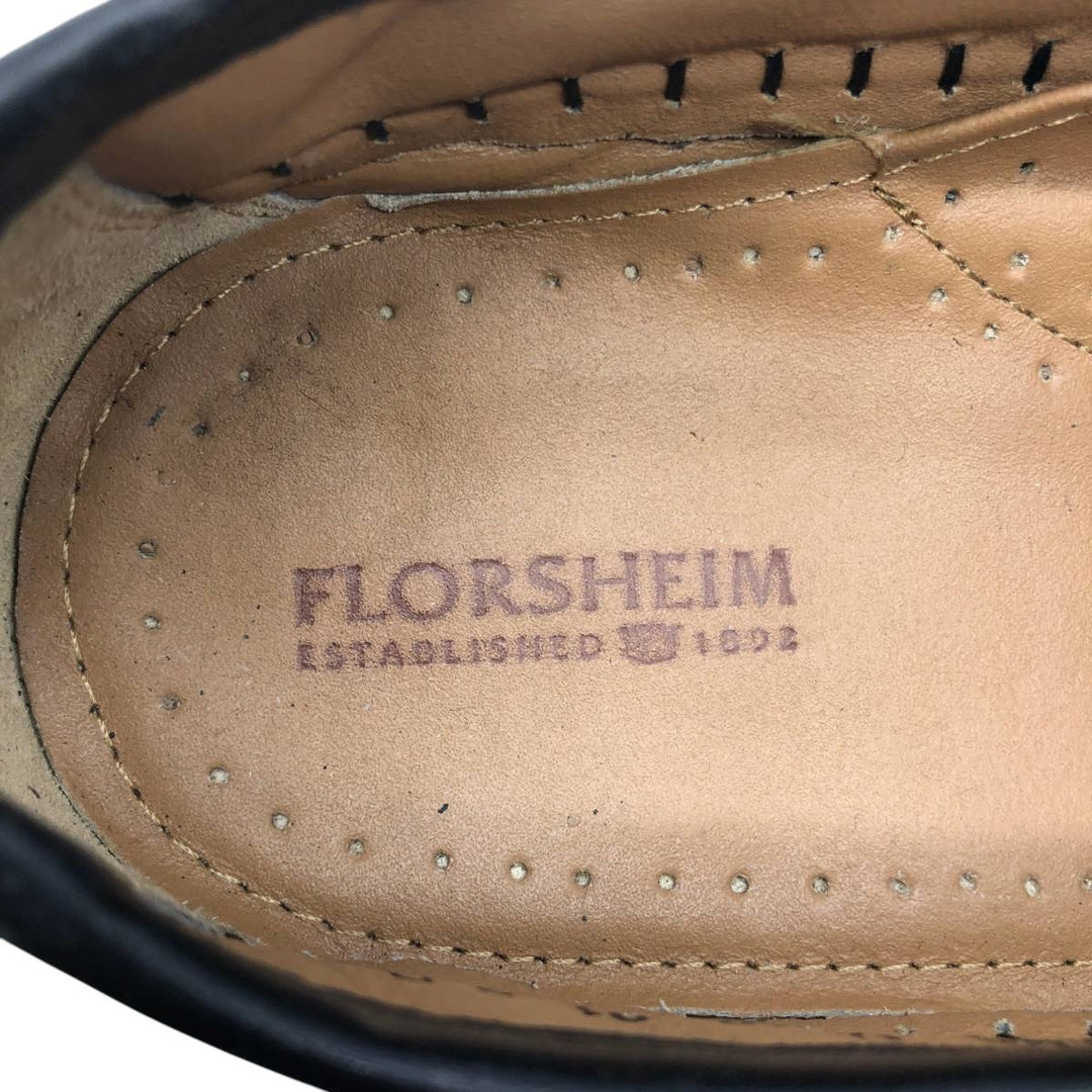 Florsheim tassel loafers, size 9D Men's 27.0cm genuine leather black type Vintage Second Hand